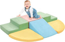 6 Pieces Climbing Toys for Toddlers, Climb & Crawl Soft Foam Block Activity Play Set, Foam Play Gym Climbing Blocks, Toddler Climbing Toys Indoor, Soft Foam Blocks for Kids Crawling and Sliding by TinyTreasures Baby Boutique