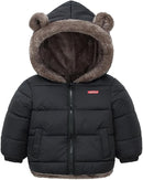 Infant Baby Winter Coat Bear Hooded Jacket Warm Fleece Snowsuit Windproof Outerwear for Toddler Boy Girl 9M-4T by TinyTreasures Baby Boutique