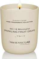 M&SENSE Natural Soy Candle| Sparkling Fruit Drops | 5.3 oz | Minimalist Scented Candle for Relaxation, Gifting, Home Décor | for Bedroom, Office, Party Small by CozyNest Decor