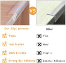 Edge Protector 100% Silicone, Baby Proofing Clear Table Corners Guards, Pre-Taped Adhesive Soft for Kids Proof Safety, Wall Furniture Bumper by TinyTreasures Baby Boutique