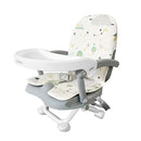 Baby Booster Seat for Dining Table with Removable Tray & Cushion, 3in1 Portable Toddler Booster Seat, 4 Height Adjustable Travel High Chair for Babies and Toddlers by TinyTreasures Baby Boutique