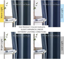 NICETOWN Room Darkening Curtains 108 inch Length - Grommet Thermal Insulated Window Treatments Solid Panels for Living Room/Bedroom/Villa, Stone Blue, W52 x L108, 1 Pair by TinyTreasures Baby Boutique