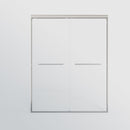 Double Sliding Shower Door, Semi-Frameless Bypass Bathroom Sliding Door With 1/4" (6 Mm) Tempered Glass For Walk-In Shower by HouseOfZazla