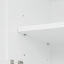 Bathroom Vanity With 2 Damping Hinge Doors, 3 Drawers, Adjustable Shelves - White