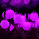 Globe Ball Fairy Lights, 50 LEDs 23ft/7M Solar Led Globe String Lights Waterproof with Two Lighting Modes for Garden Outdoor Party Christmas Decoration (Purple) by GreenHaven Gardens