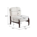 Modern Boucle Lounge Chair With Solid Wood Frame by HouseOfZazla