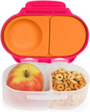 b.box Snack Box for Kids & Toddlers: 2 Compartment Snack Containers, Mini Bento Box, Lunch Box. Leak Proof, BPA free, Dishwasher safe. School Supplies. Ages 4 months+ (Strawberry Shake, 12oz capacity) by TinyTreasures Baby Boutique