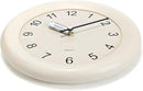 Kesin Wooden Wall Clocks 12 Inch Silent Non Ticking Wall Clocks Battery Operated - Wood White Modern Office Simple Minimalist Clocks Decorative for Kitchen, Home,Bedroom, Office, Home, Living Room by CozyNest Decor