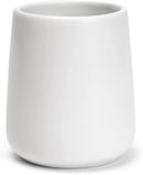 Bathroom Tumbler Cup Ceramic 13.5oz Reusable Toothbrush Cup 400ml, Toothbrush Holder Adequate for Your Bathroom (White) by CozyNest Decor