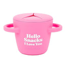 Snack Cups for Toddlers by Bella Tunno, Silicone Spill Proof Food Container with Lid, Babies & Kids 6-12 Months, Hello Snacks by TinyTreasures Baby Boutique