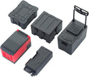 5PS Plastic RC Mini Tool Set/Fishing Box/Medical Chest/Refrigerator/Fuel Tank/Tool Case Compatible with traxxas TRX4 Axial SCX10 1/10 1/8 RC Crawler Climbing Car Simulation Decoration-Black by TinyTreasures Baby Boutique