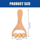 2pcs Wooden Massage Rollers Trigger Point Roller Muscle Relaxation Bead Massage Tools for Neck Back Leg Foot Arm by CozyNest Decor