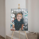 Generic Personalized First Birthday Milestone Sign, My First Year Photo Poster, Wild One First Year Baby Milestone Board, Design 014 by TinyTreasures Baby Boutique