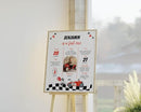 Personalized Fast One Birthday Milestone Photo Poster, Race Car 1St Birthday Milestone Sign, Racing Car Birthday Sign, Design 010 by TinyTreasures Baby Boutique