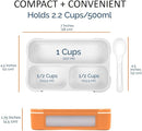 Snack Containers - MINI Bento Box, Small Lunch Boxes for Kids Toddlers Boys Girls, Leakproof 3 Compartment Containers for Meal or Snacks, Day-Care Pre-School Travel, BPA Free, 2 Pack Set Coral Blue by TinyTreasures Baby Boutique