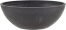 PSW Pot Collection Shallow Garden Bowl Planter for Succulents, Bonsai, Fairy Gardens, Herbs, 8-Inch, Dark Charcoal by GreenHaven Gardens