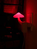 AUSAYE 5 Pack Sensor LED Night Lights Plug in Lamp Mushroom Light for Adults Kids NightLight Bedroom,Bathroom,Toilet,Hallway,Stairs,Kitchen,Basement Red by TinyTreasures Baby Boutique