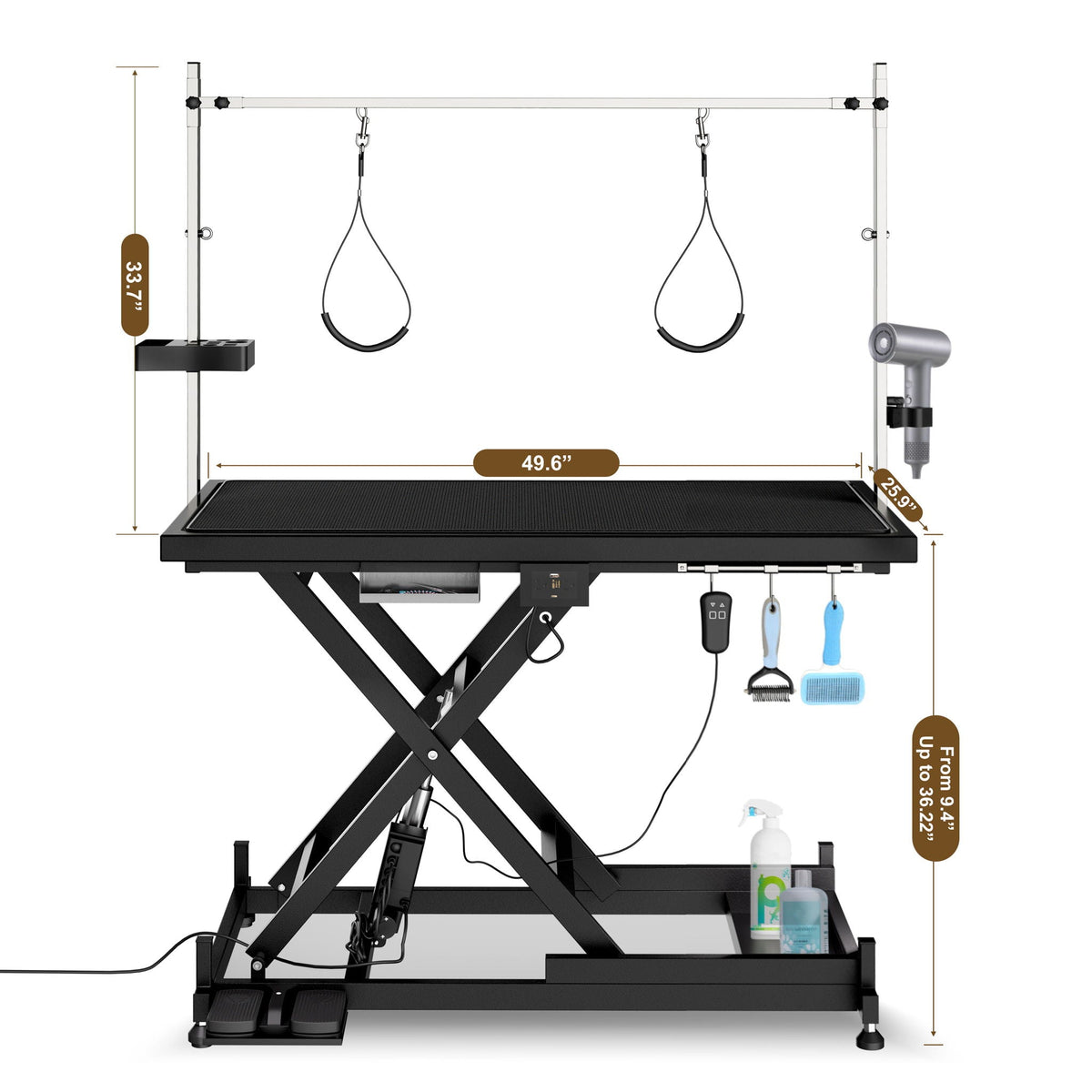 Super Deluxe Electric Pet Grooming Table, Height Adjustable, photo 6 of 19