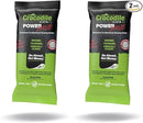 Crocodile Cloth PowerScrub - 10 Dual Surfaced Cloths, 10in X 15in. Large, Moist, Absorbent and Disposable Cleaning Cloths. Safe on Skin and Multiple Surfaces (Pack of 2)