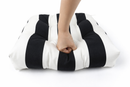 Outdoor Chair Cushions Set of 2 – Black and White Striped by HouseOfZazla