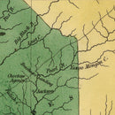Vintage Map of Mississippi 1824