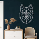 Wolf Head Metal Wall Art