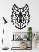 Wolf Head Metal Wall Art