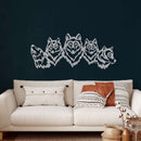 Wolf Pack Metal Wall Art