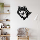 Wolf Head Metal Wall Art