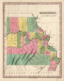 Vintage Map of Missouri 1824