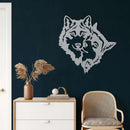 Wolf Head Metal Wall Art