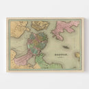 Vintage Map of Boston, Massachusetts 1838