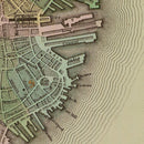 Vintage Map of Boston, Massachusetts 1838