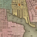 Vintage Map of Baltimore, Maryland 1838
