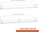 Acrylic Spice Rack Wall Mount, Hanging Spice Shelf Racks for Seasonings, Kitchen Spice Jars Wall Organizer Storage Holder, 2 Pack by CozyNest Decor