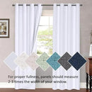 H.VERSAILTEX White Curtains for Bedroom Thermal Insulated Room Darkening Living Room Curtains Grommet Privacy Protection Window Curtain Panels/Drapes for Nursery, 2 Panels, 42x84 Inches, Pure White by CozyNest Decor