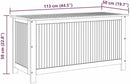 vidaXL Outdoor Storage Box - Wooden Deck Cabinet for Patio/Garden with Water-Resistant Lining, Farmhouse Style by CozyNest Decor