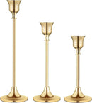 Candlestick Holders,Taper Candle Holder for Candlesticks Gold Brass Vintage Candle Stick Candle Holder Candelabra Candle Holder for Fireplace Party Dining Home by CozyNest Decor