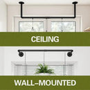 2Pc Hanging Planters for Indoor Plants Plant Hanger Indoor Hanging Plant Holder Black Metal Rod(Pot/Chain/Plant not Included by CozyNest Decor
