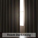 Joydeco Custom Blackout Curtains for Bedroom, 1 Panel Room Darkening Curtains & Drapes for Living Room Window Rod Pocket Back Tab (Custom Size,Light Beige) by TinyTreasures Baby Boutique