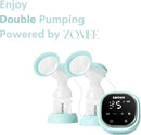 Zomee Air Tubes & Connectors for Z2 Breast Pump(2-Pack 80 CM) Durable & BPA-Free Replacement Tubing Parts by TinyTreasures Baby Boutique