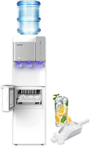 Hot and Cold Water Dispenser with Ice Maker for 5 Gallon Bottle Water Cooler Dispenser Built-in Ice Maker 27 lbs in 24 hrs with Child Safety Lock by CozyNest Decor