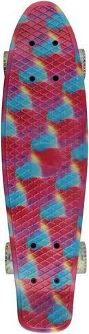 Skateboards Complete 22 Inch Mini Cruiser Retro Skateboard for Kids Boys Youths Beginners by TinyTreasures Baby Boutique