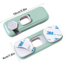 5 Pack Child Proof Refrigerator Lock, QYESWHSR Fridge Locks for Kids with Sticky Adhesive Pads, Child Safety Locks for Doors, RV Refrigerator, Oven Lock Child Safety Baby Cabinet Locks - Green Updated by TinyTreasures Baby Boutique