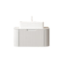 DINA 30" Bathroom Vanity & Sink with Floating Curved Edges and Storage Drawer by HouseOfZazla