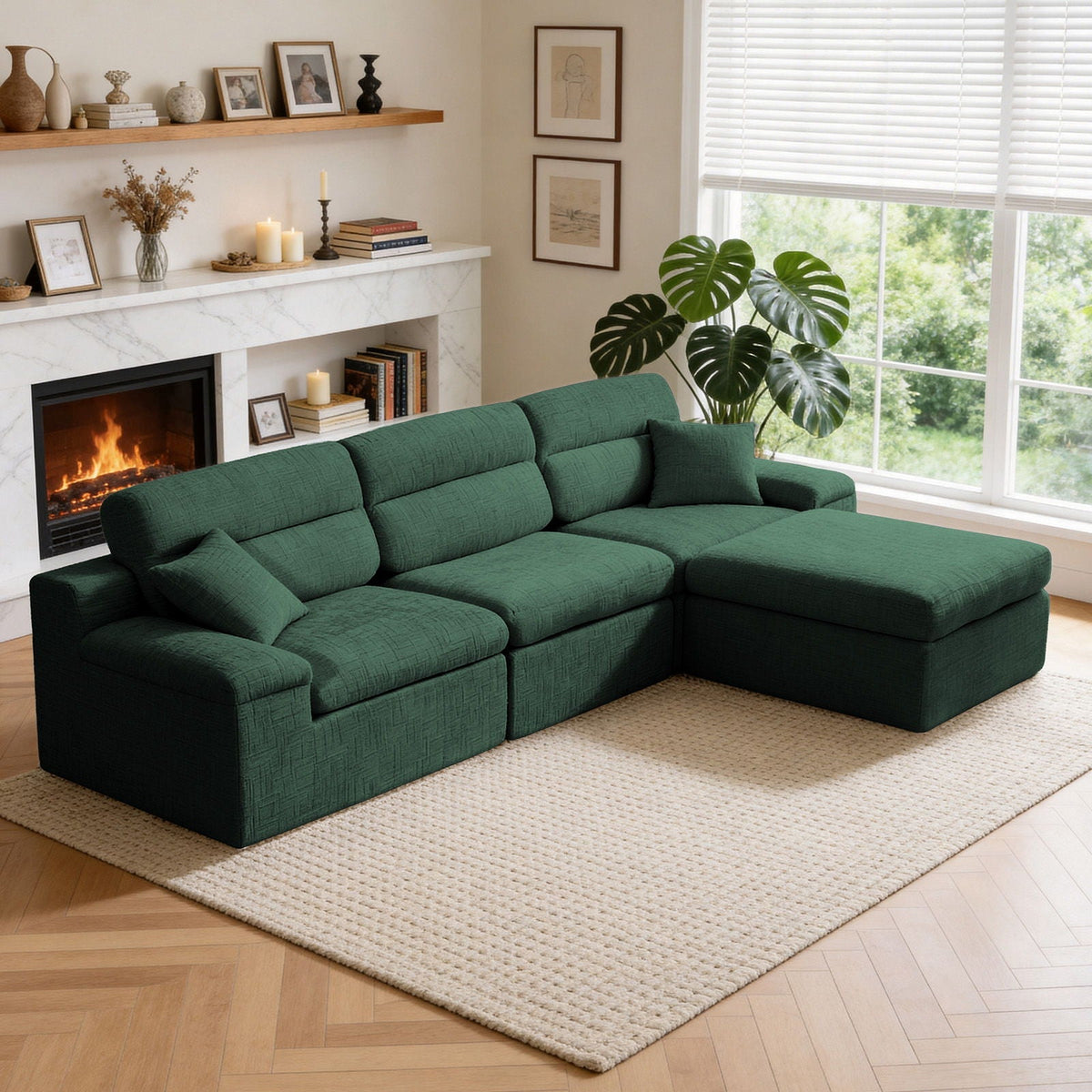 Corner Chaise Sofa With High Backrest, photo 10 of 16