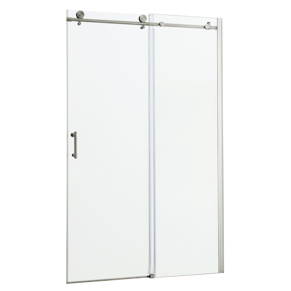 Single Sliding Bypass Shower Door Enclosure With Tempered Glass, photo 4 of 33