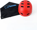 Bike Skateboard Helmet, Adjustable and Multi-Sport for Skate Scooter, 3 Sizes for Adult Youth Kids Toddler by TinyTreasures Baby Boutique