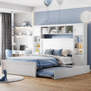 Bed With All In One Cabinet, Shelf And Sockets, Trundle by HouseOfZazla