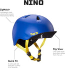 Bern Nino Bike Helmet for Kids, Ages 3-12, Flip Visor, Adjustable fit, Lightweight, CPSC Safety Certified by TinyTreasures Baby Boutique